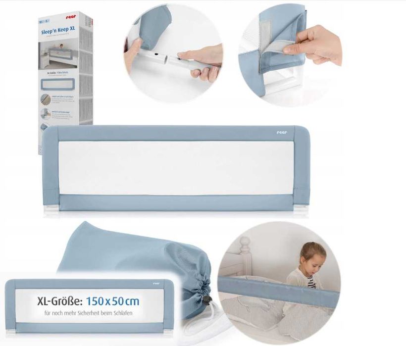 REER Barierka ochronna do łóżka Sleep'n Keep XL