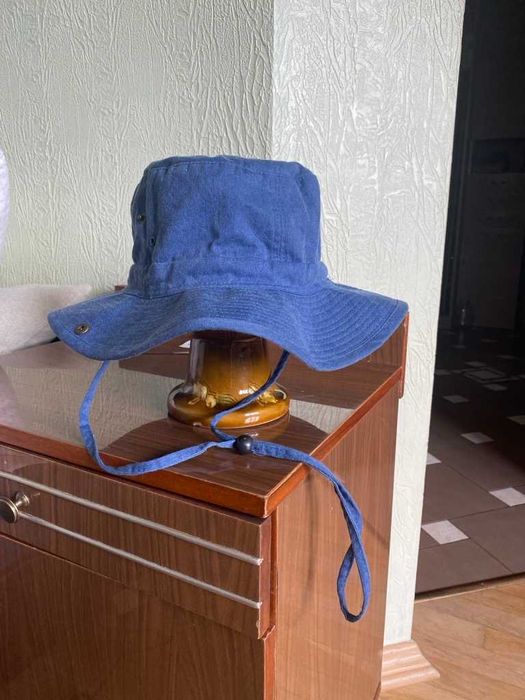 Капелюх літній на підкладці, унісекс, котон, тканина під джинс, 60см