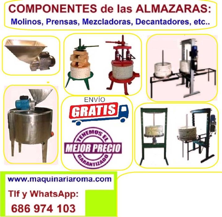 Lagares. Prensas fazer azeite, com esteiras.