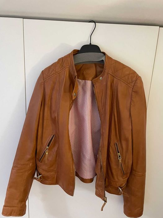 Casaco Massimo Dutti em pele