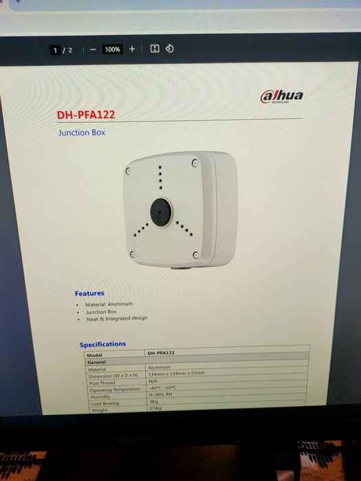 Caixa Dahua DH-PFA112 á prova de agua para camera