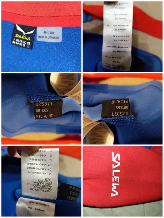 Оригинальная спортивная трекинговая флиска Salewa Ortles PTC HZ р. L