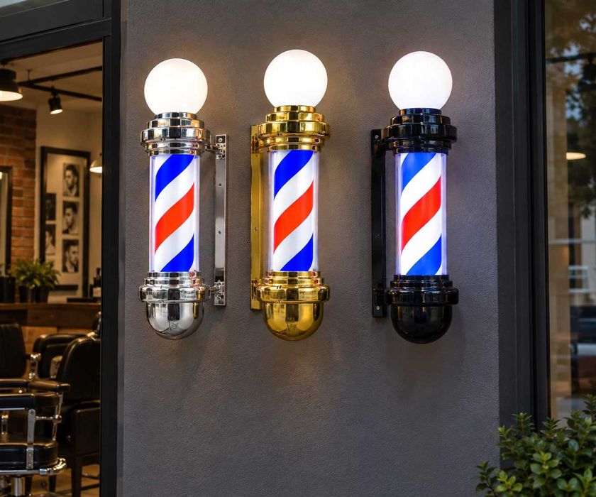 Barber Pole Novas e Resistentes à Água
