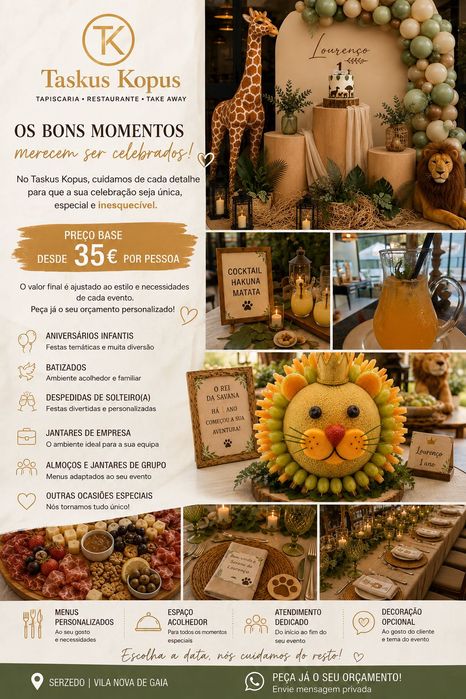 Organização de Eventos Particulares e Empresas