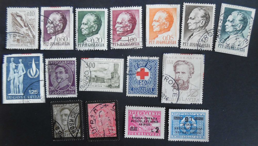 Selos Jugoslávia- Lote de selos Clássicos