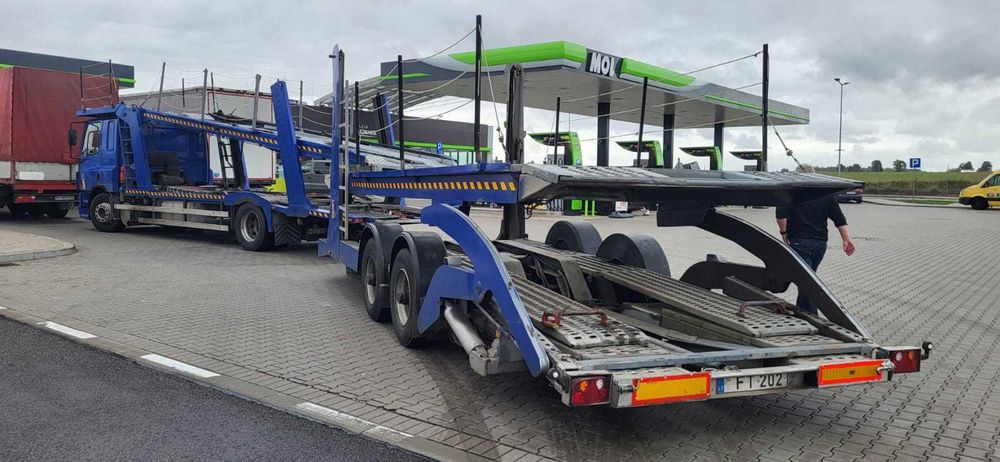 DAF  Lohr autotransporter 2006 + przyczepa