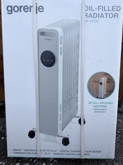 Обігрівач Gorenje масляний радіатор