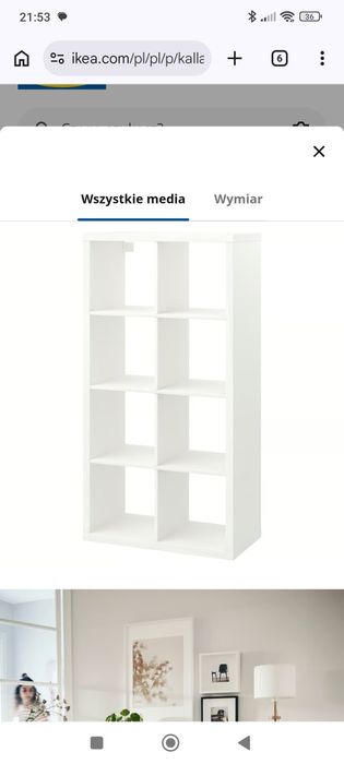 Regał kallax 2x4 ikea