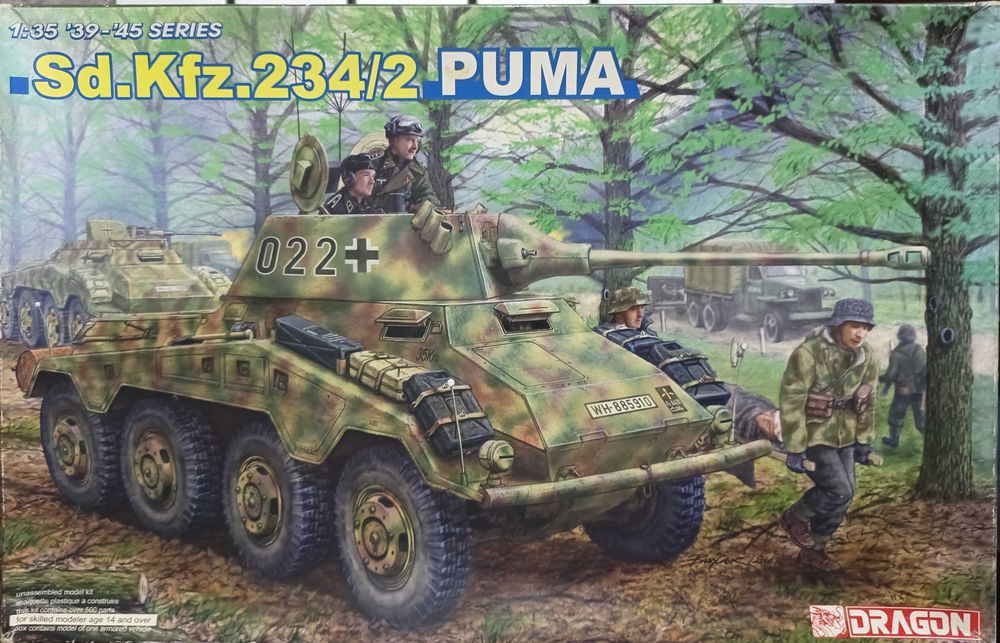 Dragon 6256 — Sd.Kfz.234/2 «Puma», серія '39-'45, 1/35