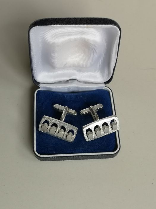 spinki do mankietów srebro vintage