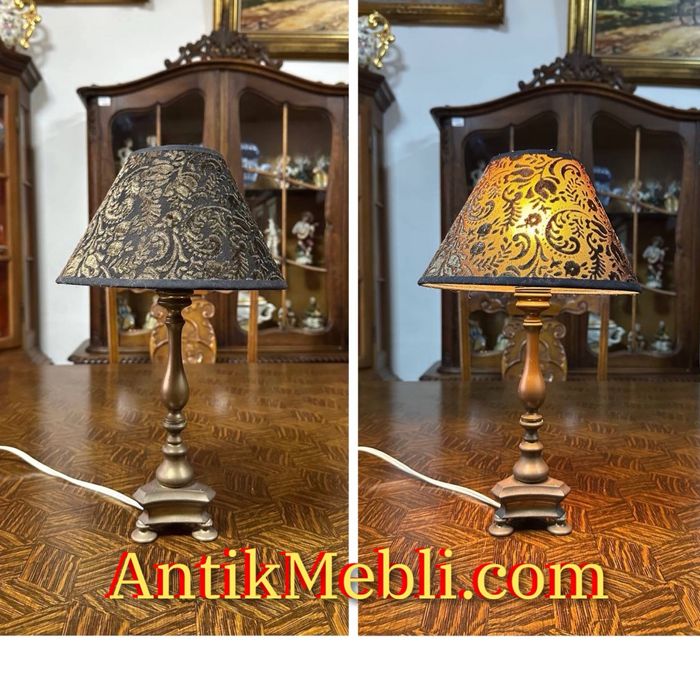 Настільна лампа світильник бронза 7555