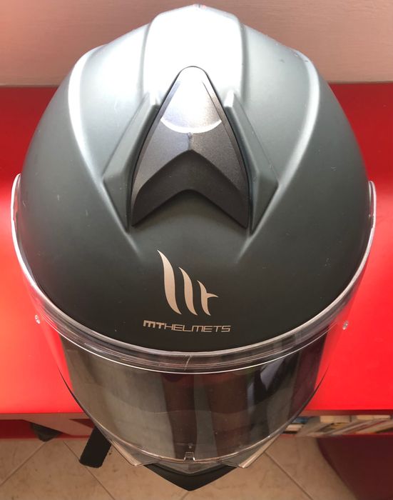Capacete Modular MT Genesis SV Solid A6 - Verde Mate