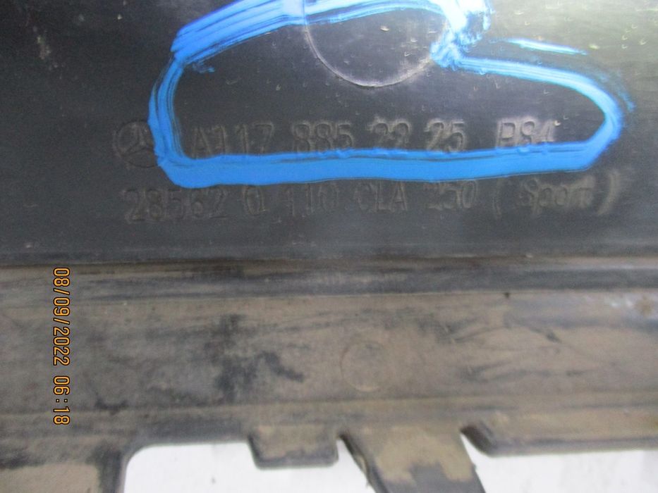 Dokładka DYFUZOR MERCEDES CLA A1178852225