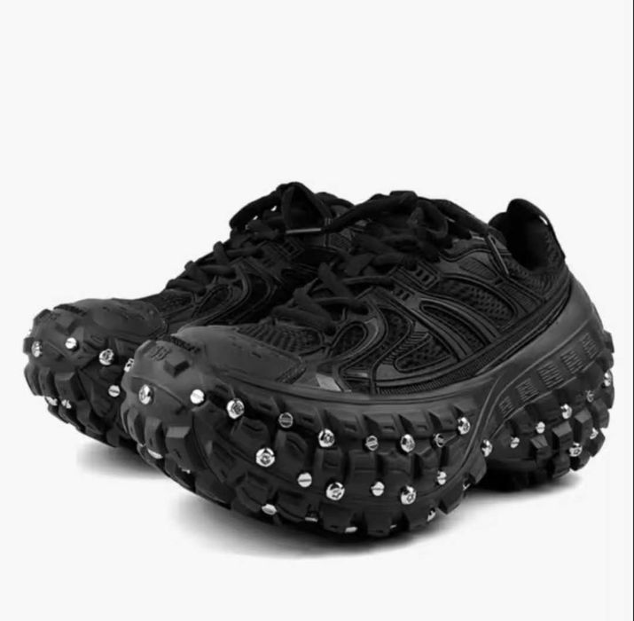 Sapatilhas Moda rebite pneu durian de sola grossa