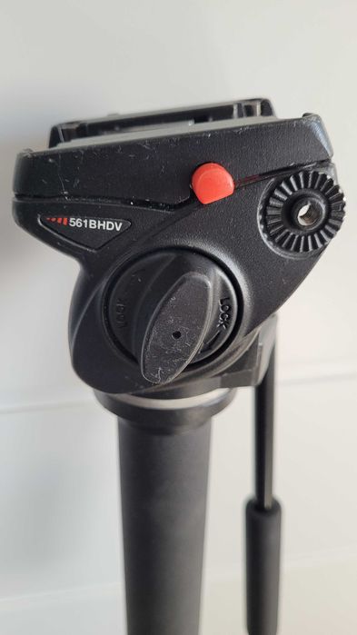 Manfrotto 561bhdv fluid video monopod z głowicą.
