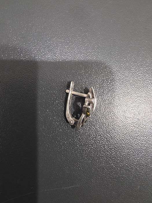 Гвоздик серёжки серебряные