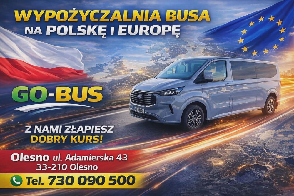 Wynajem Busa 9  Osób