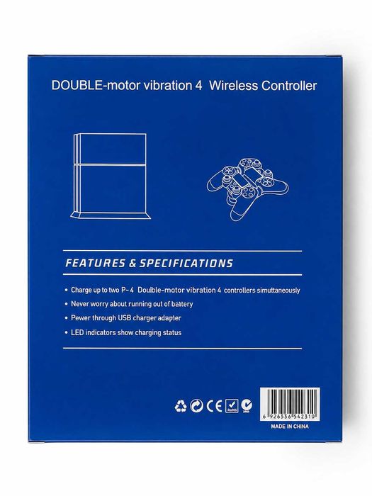 Comando Wireless Compatível PS4 — Camo Verde, Vibração Dupla, Novo | Garantia