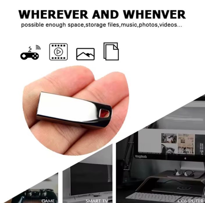 Pen USB 3.2 2TB (NOVO) c/ adaptador para telemóvel