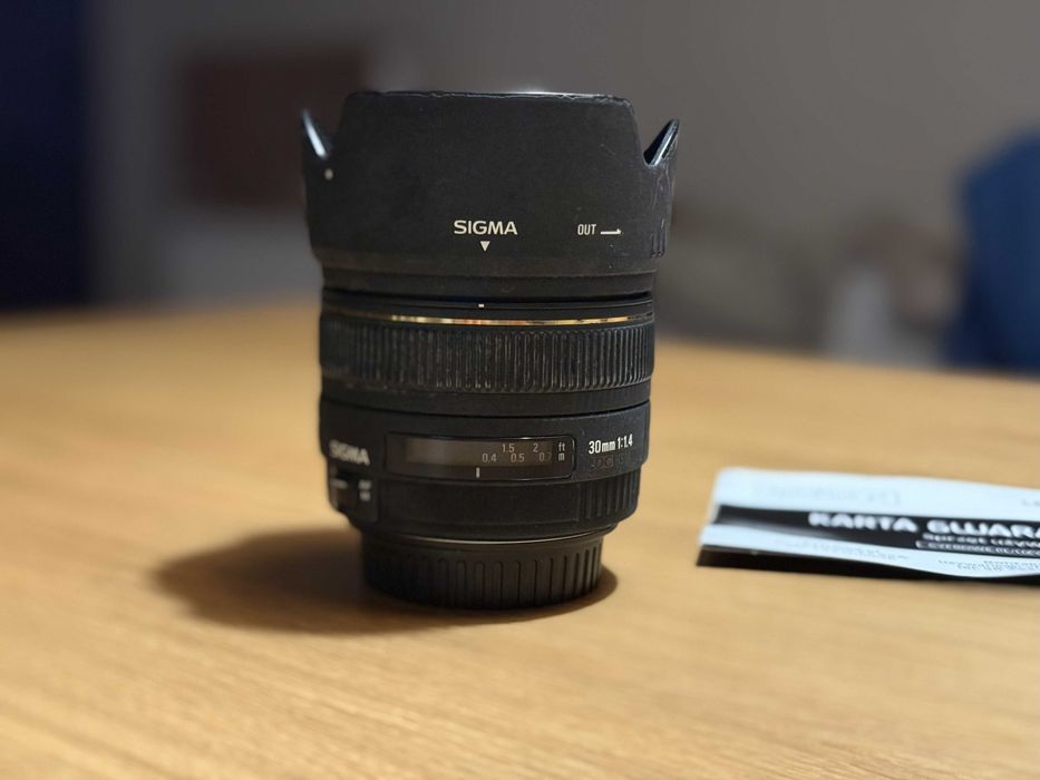 Sigma 30 mm F1.4 EX DC canon okazja najtaniej gwarancja 04.2026