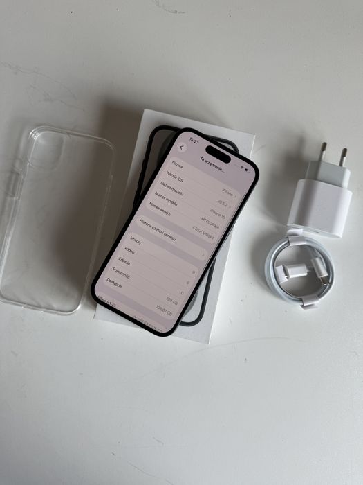 iPhone 15 128gb czarny bateria 100% komplet