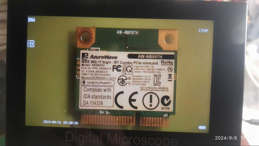 WiFi для ноутбука AW-NB097H.Модель-AR5B225