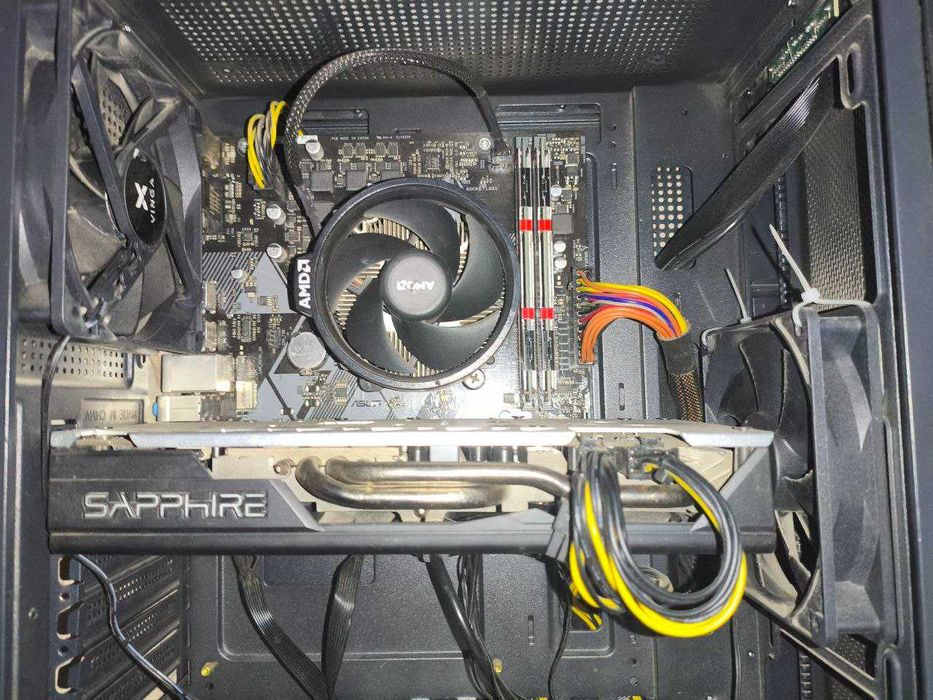Продам пк ,ryzen 5 2600 6/12,rx580,16ram(3600MHz)