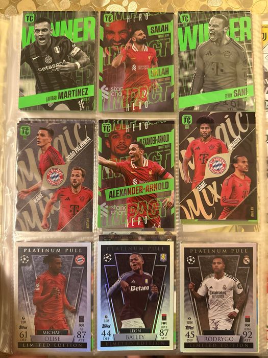 Картки Колекційні футбольні картки Topps Match Attax 24/25 + Panini + Альбом