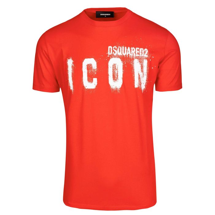 DSQUARED2 włoski t-shirt koszulka ICON RED