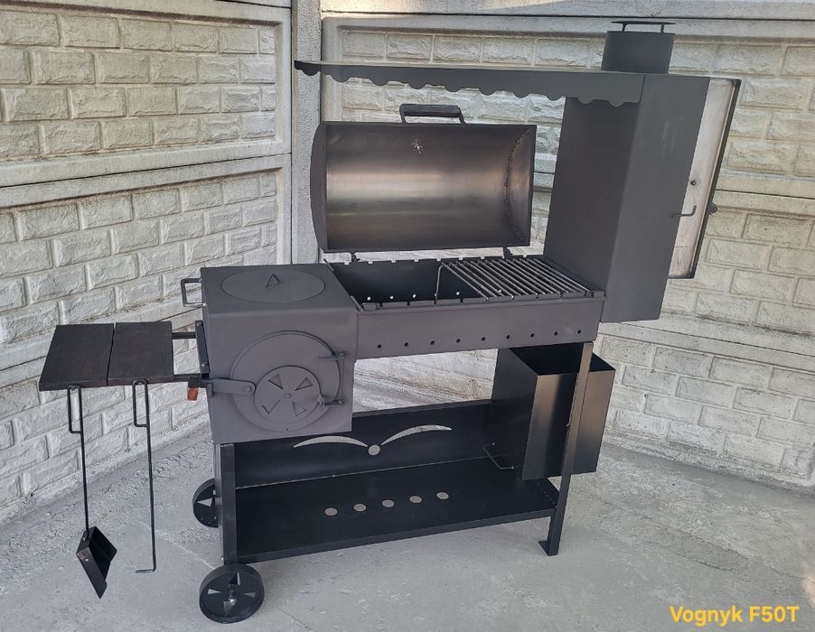 5мм! Усиленя! ВІД ЗАВОДУ! Мангал Коптильня / Смокер з печкой под казан