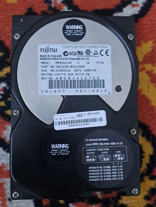 Dysk fujitsu MPB3021AT