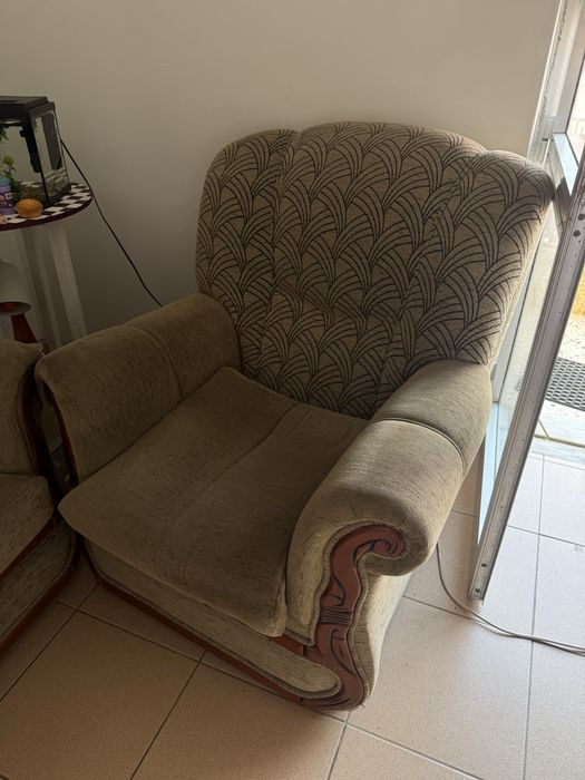 Conjunto de sofa + 2 poltronas
