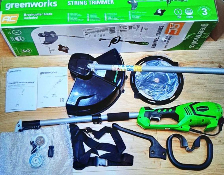 МЕНЯЮ ПРОДАМ Электрокоса Тример електричний Greenworks GST1246