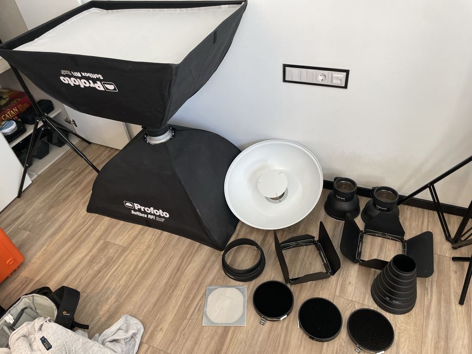 Material Profoto - Flash, Trigger(Profoto D2, connect e modifiers)