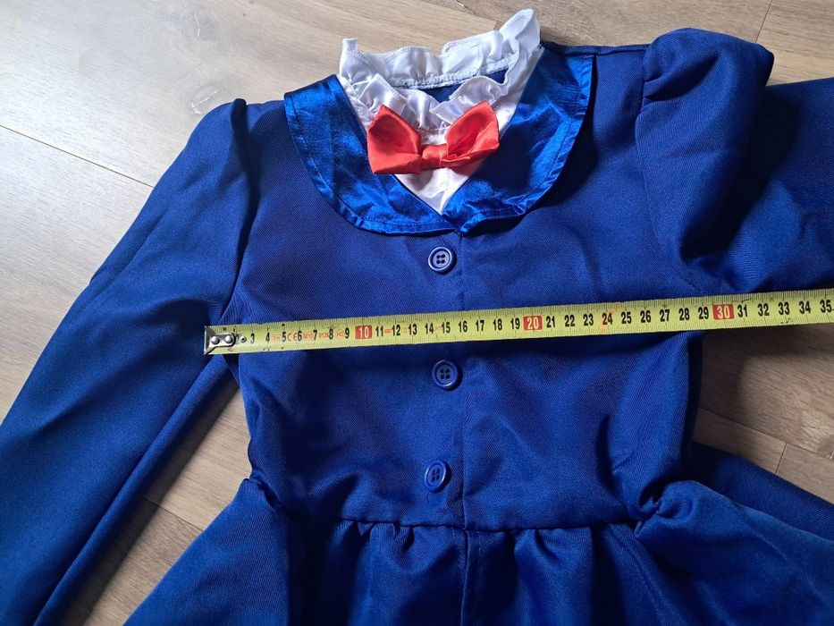 Sukienka wiktoriańska mary poppins strój przebranie 110-116