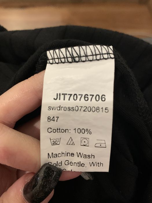 Krótka czarna sukienka XS