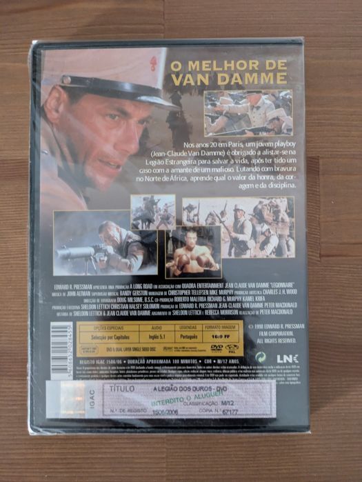 DVD NOVO e SELADO - " A Legião dos Duros " 1998
