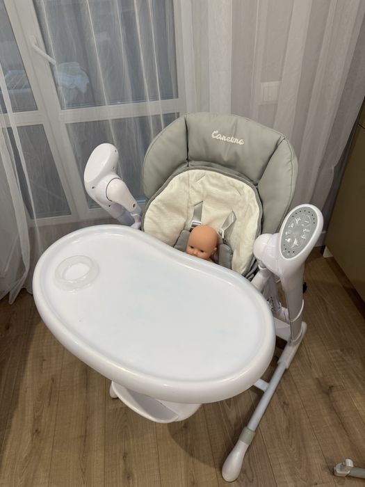 Стільчик-гойдалка Caretero Indigo 2в1 (сірий)