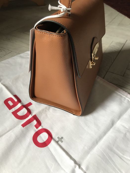 Torebka skórzana Abro w miodowym kolorze