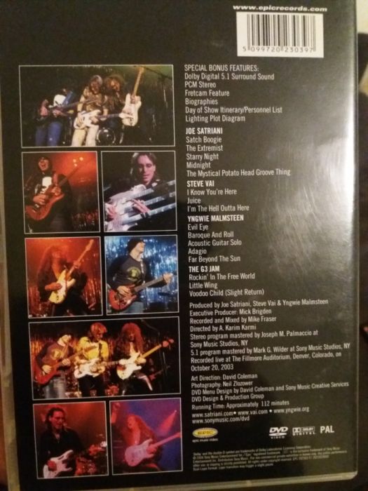 G3 Live im Denver Joe satriani steve vai yngwie malmsteen