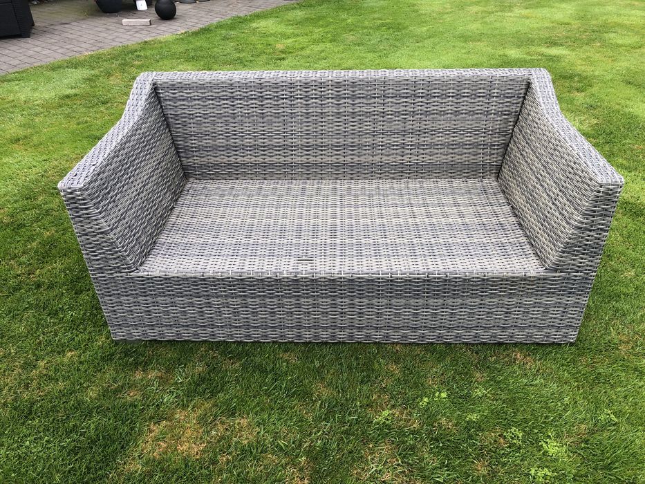 Sofa ratanowa trzy osobowa