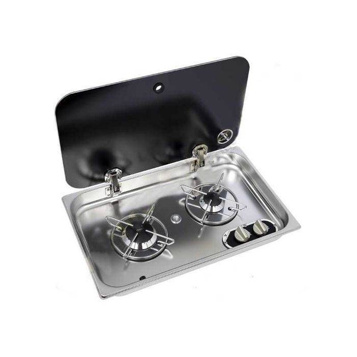 Fogão de encastrar com 2 queimadores (Autocaravana / Campervan)