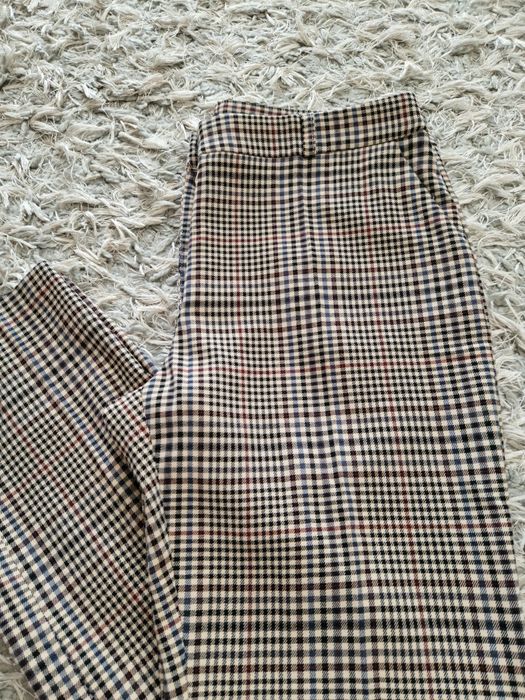 Spodnie w kratę kratkę pepitkę eleganckie tailoring Medicine