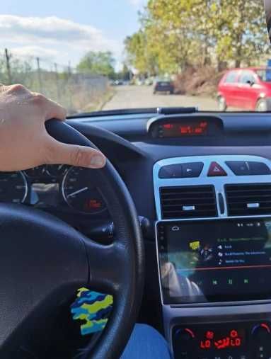 Rádio PEUGEOT 307 - Android 13  – 2 DIN GPS WIFI - Novo Garantia