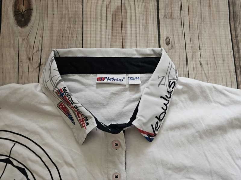 Koszulka polo Nebulus XXL biała