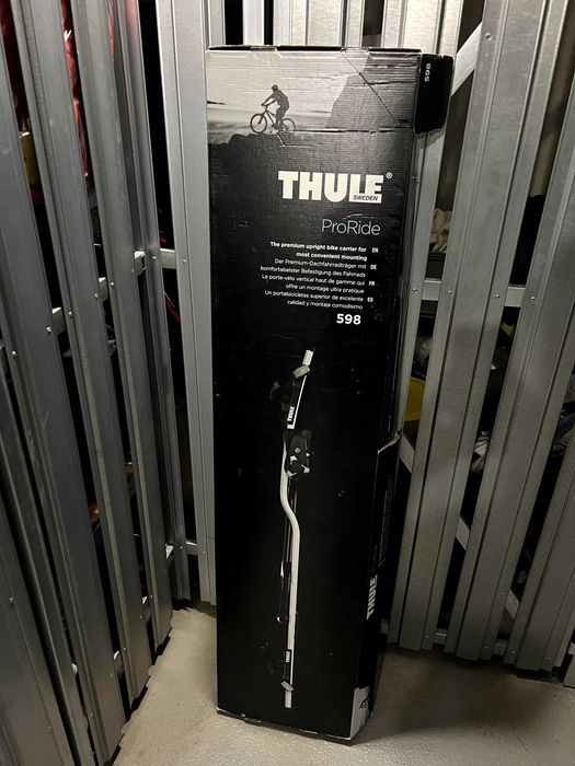 W stanie jak nowe Thule Wingbar Evo 127 (bagażnik dachowy) + Thule Proride 598 (trzy uchwyty na rowery)