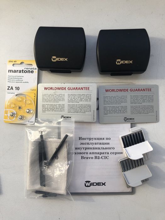 Внутриканальные слуховые аппараты Widex Bravo B2-CIC. Denmark.
