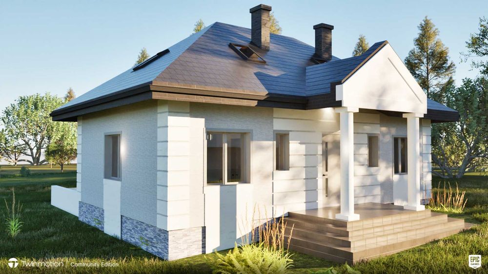 PROJEKT DOMU INDYWIDUALNY - Biuro Projektowe Architekt,  Projektant