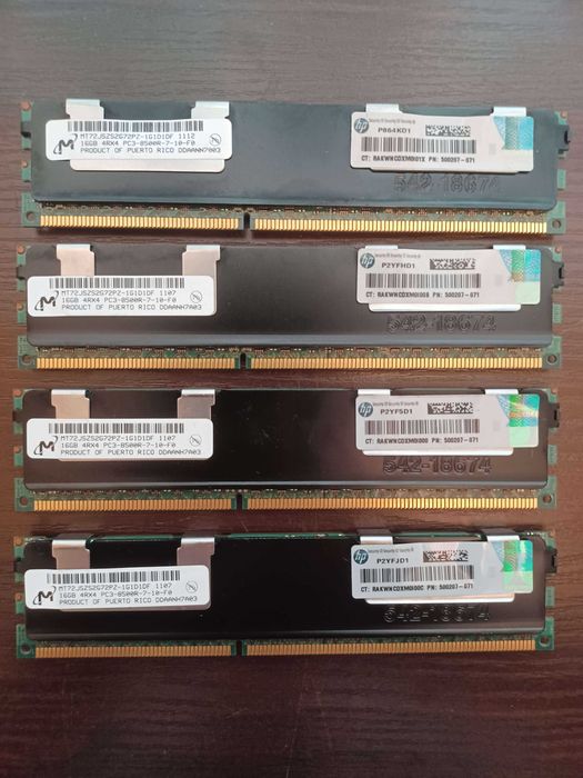 RAM ECC REG 64GB DDR3 1066MHz (4x16GB)