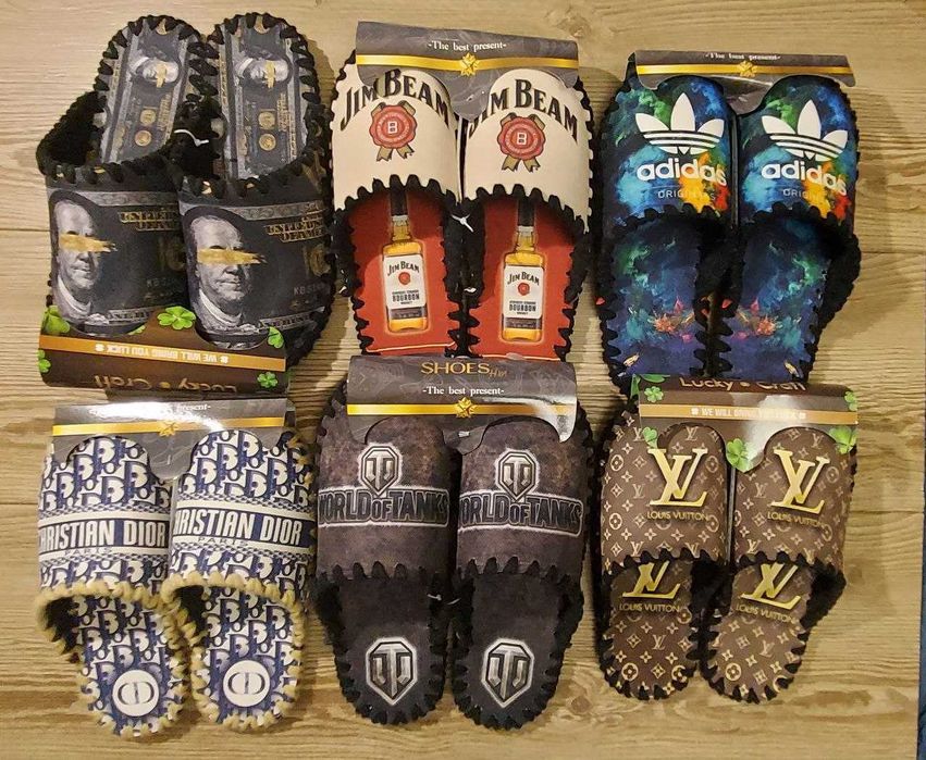 Тапочки з принтами на подарунок